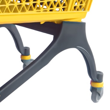 150-liter-grid-chassis-plastic-shopping-cart-yellow-angle-3