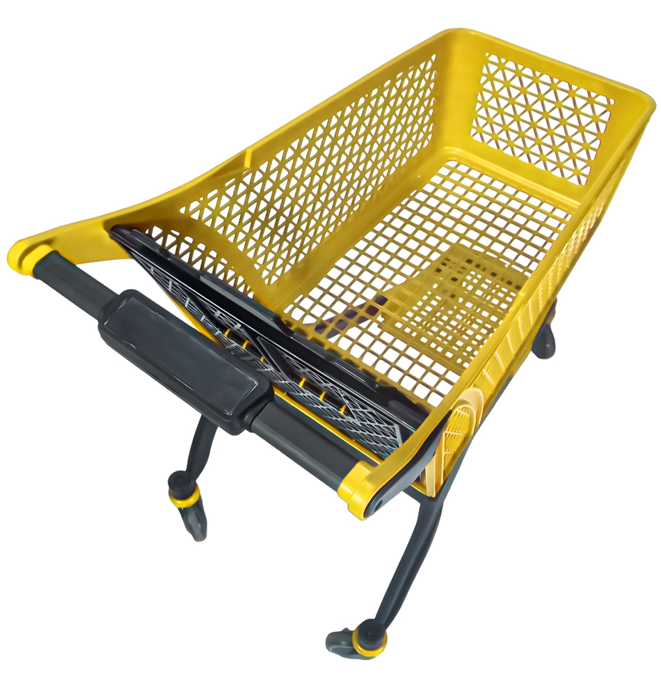 150-liter-grid-chassis-plastic-shopping-cart-yellow-angle-4