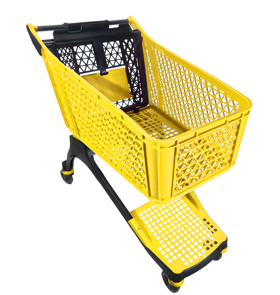 150-liter-grid-chassis-plastic-shopping-cart-yellow