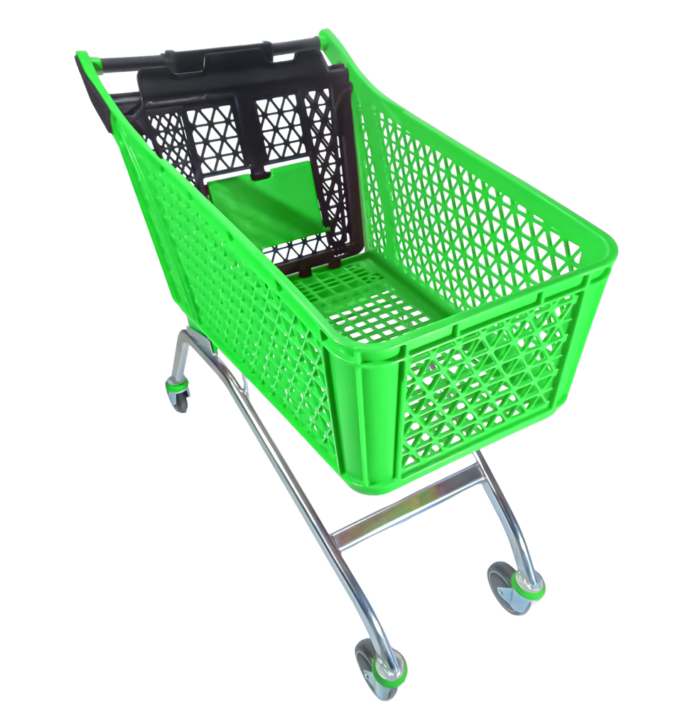 150-liter-metal-chassis-plastic-shopping-cart-green