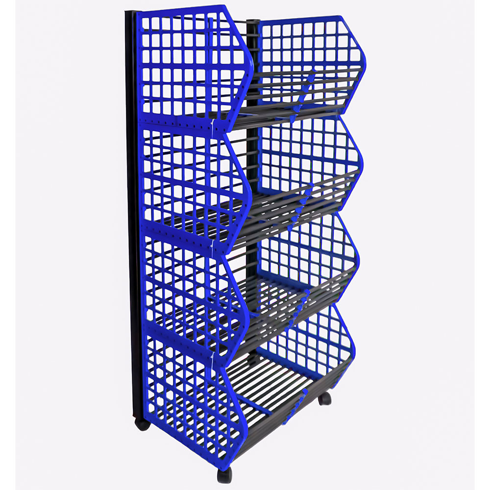 25 Litre Plastik Market Arabası Mavi