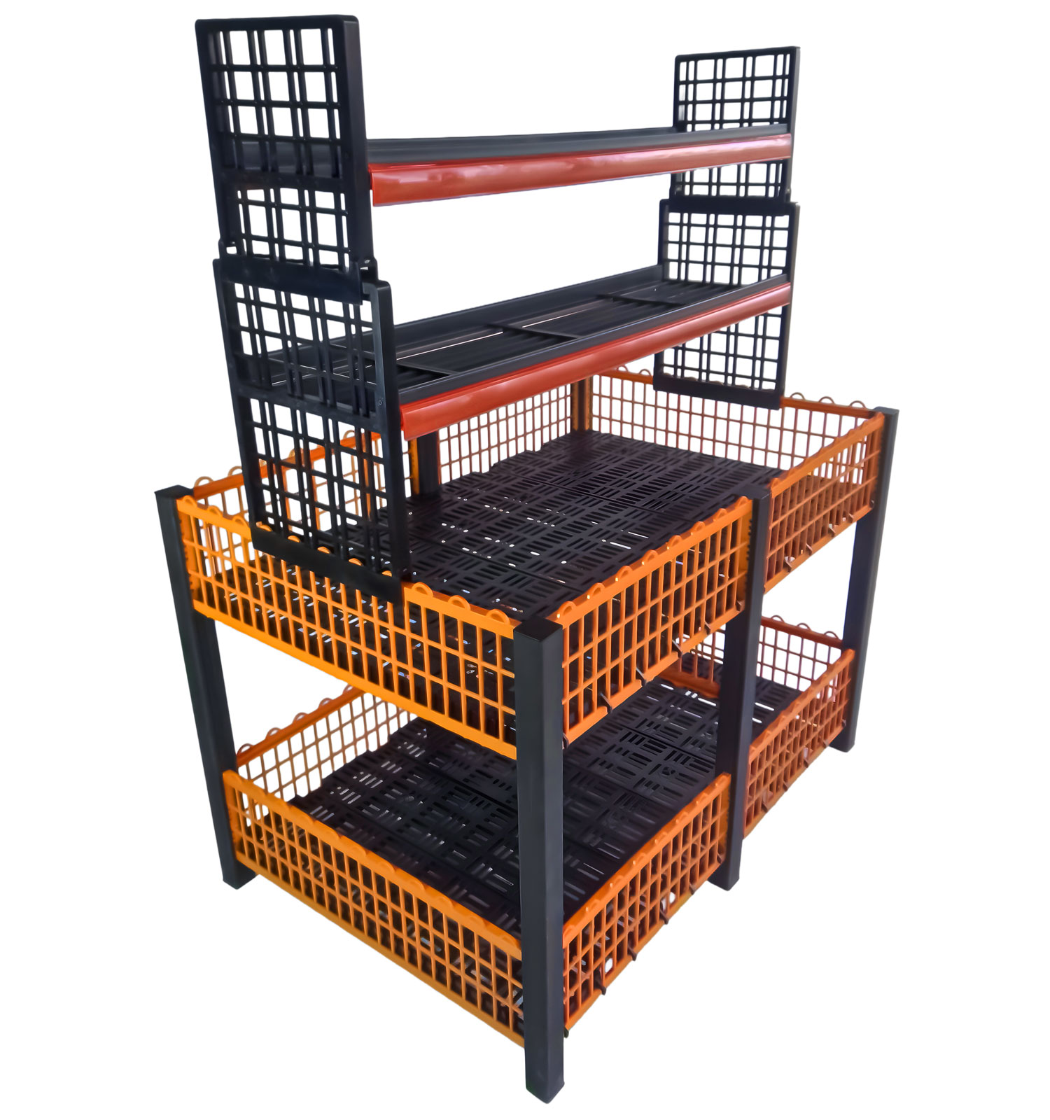 25 Litre Plastik Market Arabası Mavi